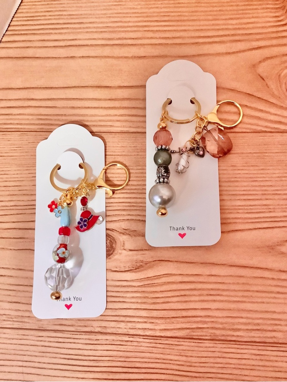 2 New Handcrafted Keychains